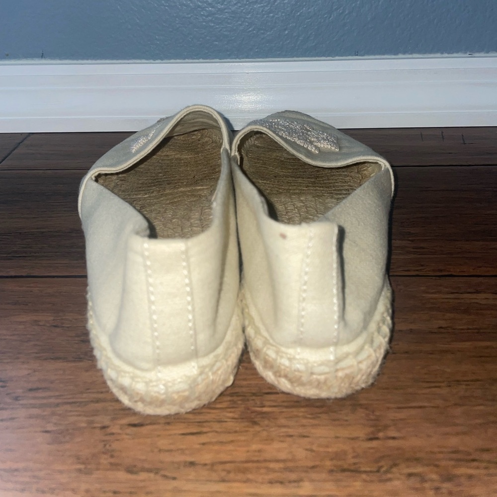 Cream Tory Burch Espadrilles miller flat logo loafers - Picture 9 of 17